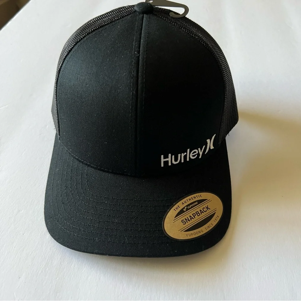HURLEY MENS SNAPBACK CAP OS BLACK NEW